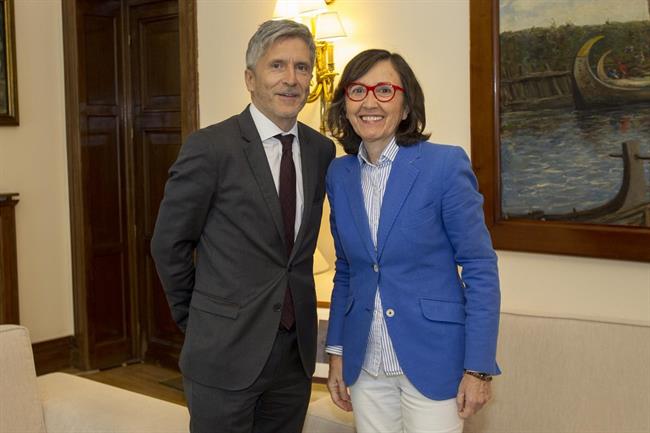 Grande-Marlaska y la consejera Rosa Aguilar, se reúnen en el Ministerio | MINISTERIO ep grande-marlaskala consejera rosa aguilar se reunenministerio