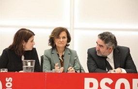 ep i-d la portavoz del grupo socialista en el congreso adriana lastra la vicepresidenta primera y