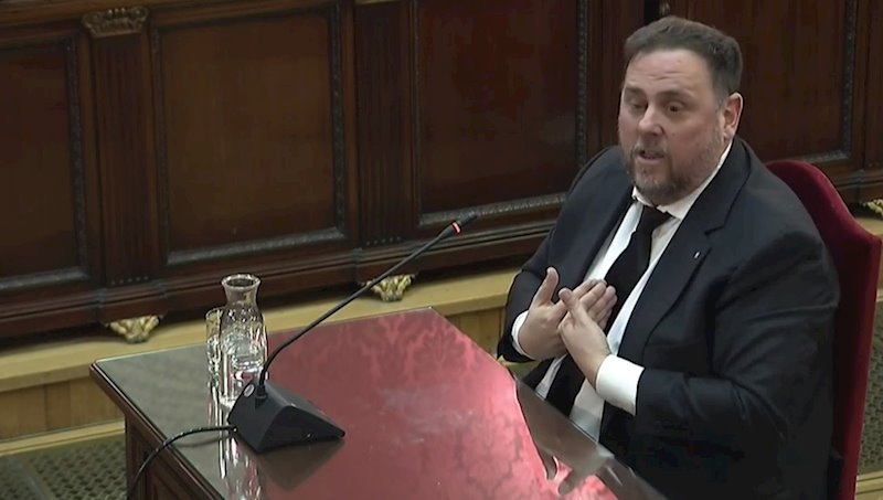ep interrogatorio a oriol junqueras en el juicio por el proces en el tribunal supremo archivo