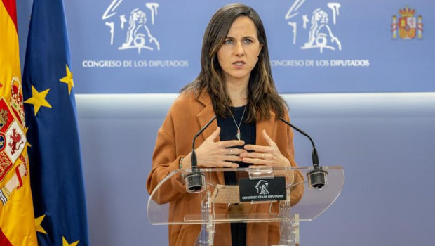 ep la diputada de podemos ione belarra durante una rueda de prensa en el congreso de los diputados a