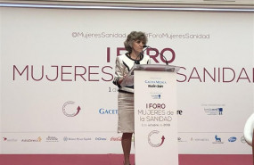 ep la ministra de sanidad en funciones maria luisa carcedo durante su intervencion en el i foro de