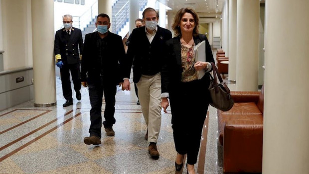 ep la ministra para la transicion ecologica y el reto demografico teresa ribera d a su llegada a su