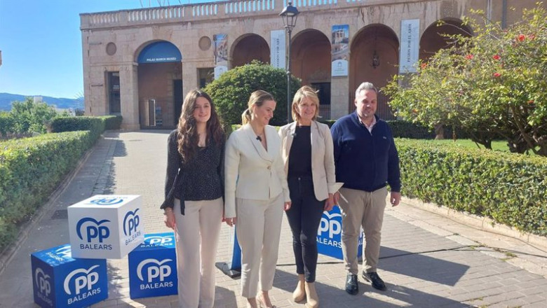 ep la presidenta del govern marga prohens en la presentacion de la candidatos del pp balear a la ep la presidenta del govern marga prohens en la presentacion de la candidatos del pp balear a la