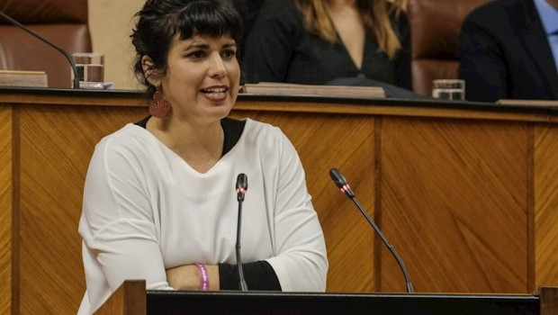 ep la presidenta del grupo parlamentario de adelante andalucia teresa rodriguez en el pleno del