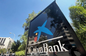 ep logo de caixabank en madrid espana a 31 de julio de 2020