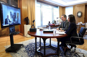ep los reyes en su encuentro virtual con los representantes de la distribucion