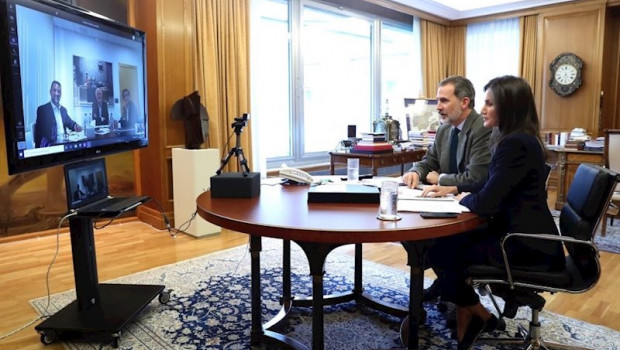 ep los reyes en su encuentro virtual con los representantes de la distribucion