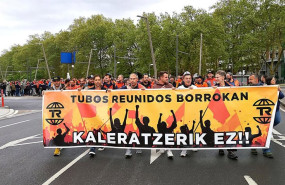 ep manifestacion en bilbao de trabajadores de tubos reunidos
