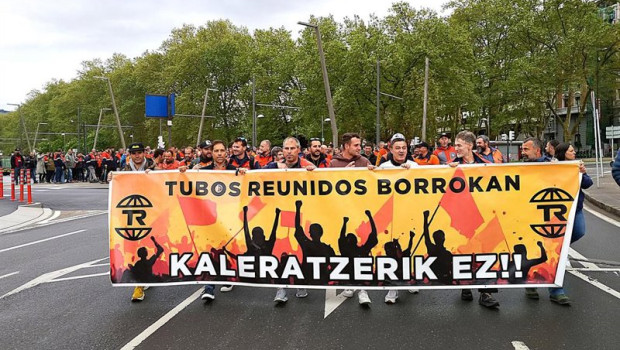ep manifestacion en bilbao de trabajadores de tubos reunidos ep manifestacion en bilbao de trabajadores de tubos reunidos