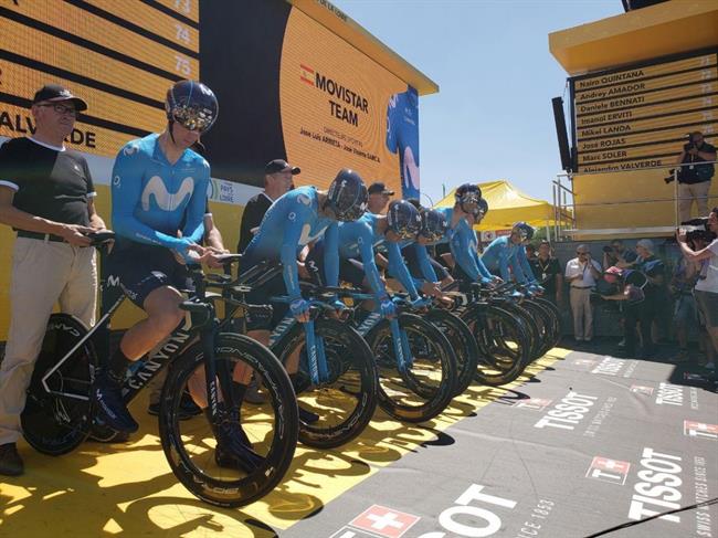 El Movistar Team antes de la crono por equipos del Tour 2018 | MOVISTAR TEAM ep movistar teamdecronoequipostour 2018