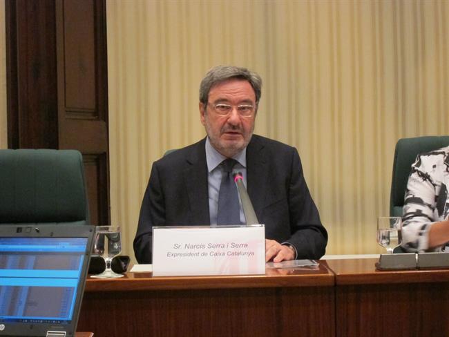 Narcís Serra, durant la seva compareixença | EUROPA PRESS ep narcis serra durantseva compareixena