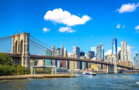 ep new york city epic skyline and brooklyn bridge view from brooklyn united states of america