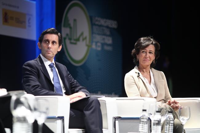 Ana Botín y Álvarez-Pallete en el I Congreso de Industria Conectada 4.0 | EUROPA PRESS ep ana botin y alvarez-palletei congresoindustria conectada 40