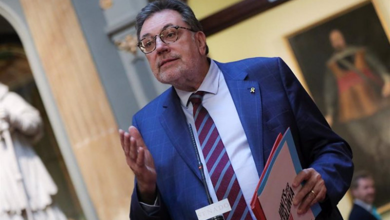 ep archivo   el portavoz de junts per catalunya en el senado josep lluis cleries ofrece una rueda de