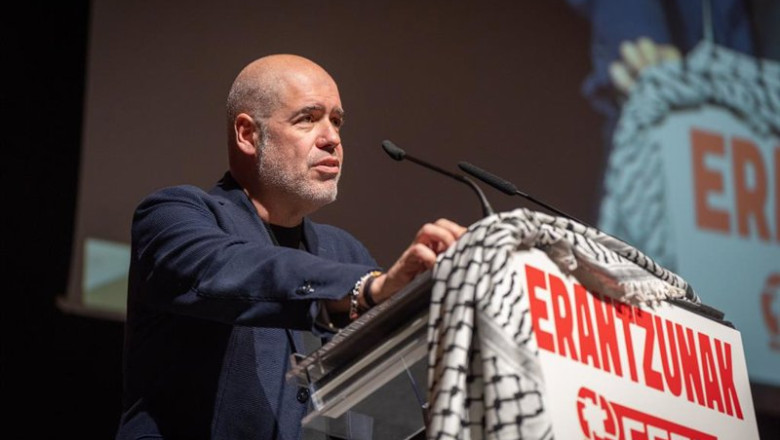 Archivo - El secretario general de CCOO, Unai Sordo, interviene durante el XIII Congreso Confederal de CCOO Euskadi, en el Palacio de Congresos Europa, a 16 de mayo de 2025, en Vitoria-Gasteiz, Álava, País Vasco (España). | Iñaki Berasaluce - Europa Press - Archivo ep archivo el secretario general de ccoo unai sordo interviene durante el xiii congreso confederal