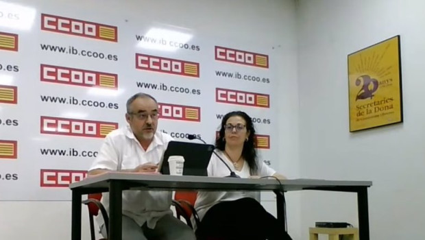 ep archivo   el secretario general de la federacion de servicios de ccoo jose maria martinez y la