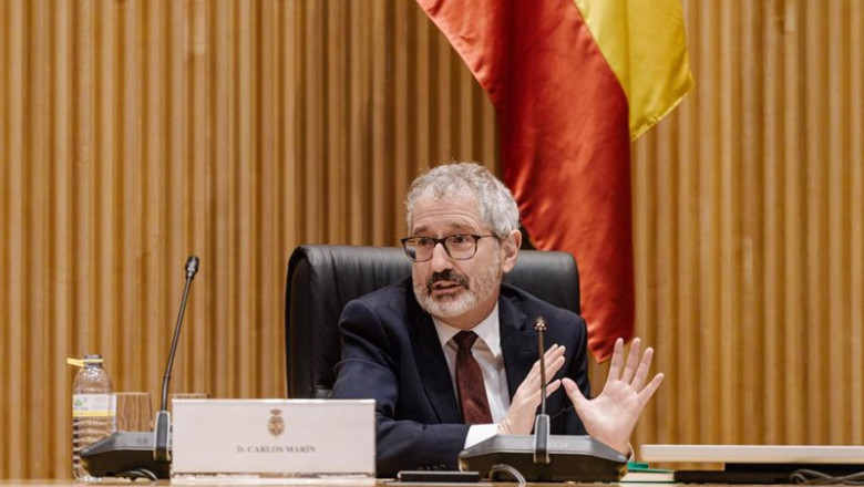 ep el portavoz de economia y hacienda de sumar carlos martin participa en una jornada parlamentaria