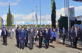 ep felipe vi durante su vsita en la nauguracion de expoliva