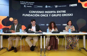ep firma del acuerdo entre eroski y fundacion once en madrid