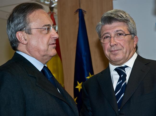 ep florentino perez presidente real madridenrique cerezo presidente atletico de