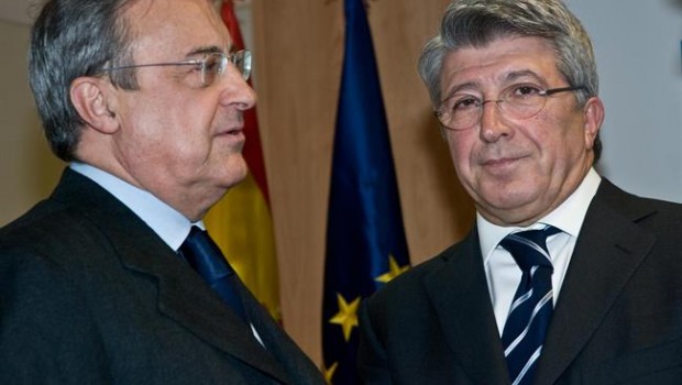 ep florentino perez presidente real madridenrique cerezo presidente atletico de