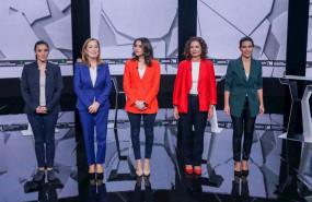 ep i-d la portavoz parlamentaria de unidas podemos irene montero la vicepresidenta tercera del