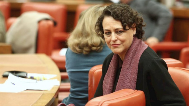 ep la ministra de trabajo en funciones magdalena valerio durante la reunion de la diputacion