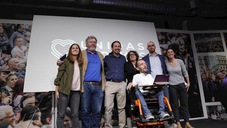 ep la portavoz adjunta de unidas podemos en el congreso ione belarra el secretario general de