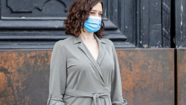 ep la presidenta de la comunidad de madrid isabel diaz ayuso participa en el minuto de silencio por