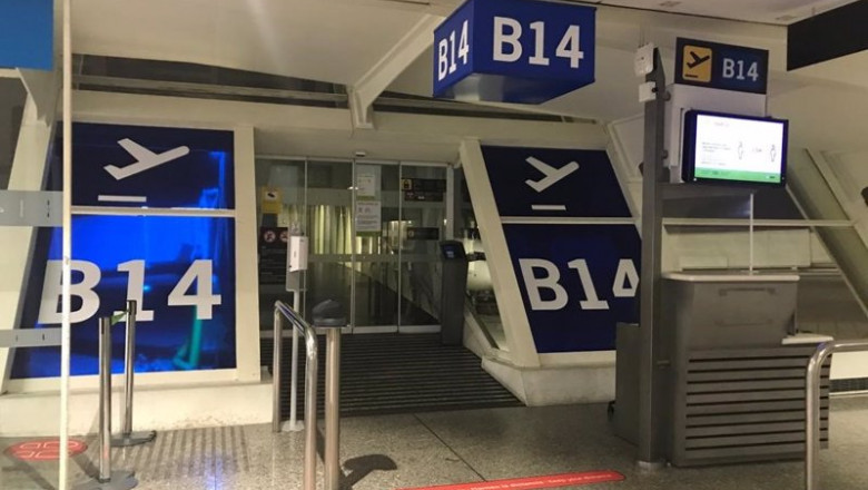 Puertas de embarque en el aeropuerto de Bilbao | AENA ep puertas de embarque en el aeropuerto de bilbao