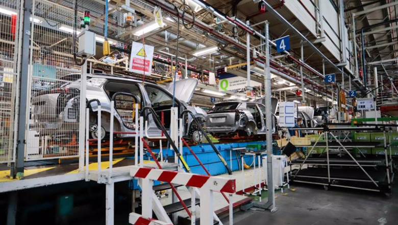 ep varios vehiculos en la sede de stellantis a 16 de septiembre de 2021 en vigo pontevedra galicia