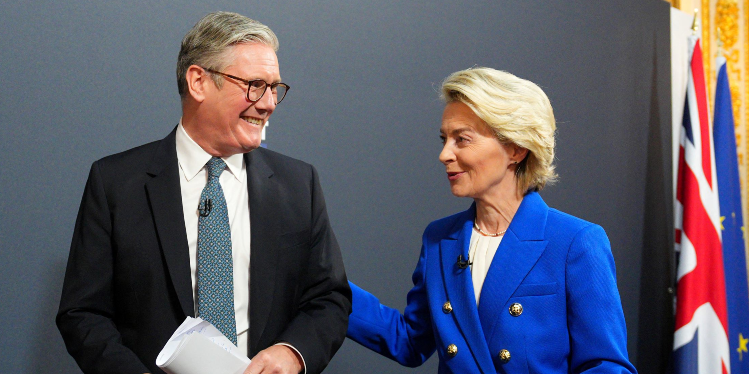 prime minister keir starmer and president of the european commission ursula von der leyen 