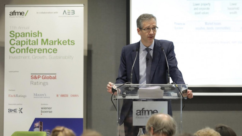 El gobernador del Banco de España, Pablo Hernández de Cos. | AFME AEB cos gobernador banco espana