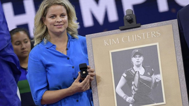 ep 28 august 2019 us new york belgian former tennis player kim clijsters the newest inductee into