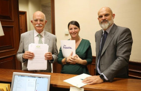 ep agustin rosety macarena olona y victor sanchez del real diputados de vox