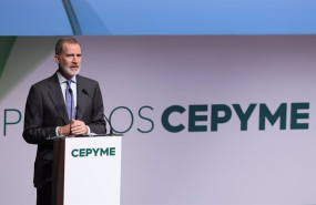 ep archivo   el rey felipe vi durante un acto de cepyme celebrado en enero de este ano