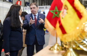 ep archivo   la embajadora de marruecos en espana karima benyaich y el ministro de agricultura pesca