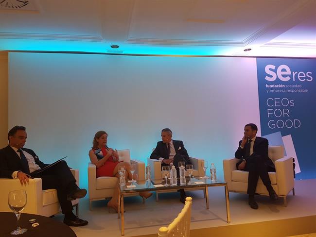 Asís Martín de Cabiedes, Marta Martínez, Nabil Daoud y Alejandro Beltrán | TWITTER FUNDACIÓN SERES ep asis martincabiedes marta martinez nabil daoudalejandro beltran