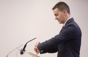 ep el diputado por tenerife y portavoz del psoe en el congreso hector gomez hernandez en una rueda