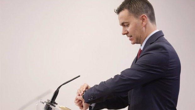 ep el diputado por tenerife y portavoz del psoe en el congreso hector gomez hernandez en una rueda