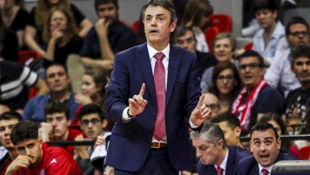 ep el entrenador del casademont zaragoza porfi fisac durante un partido