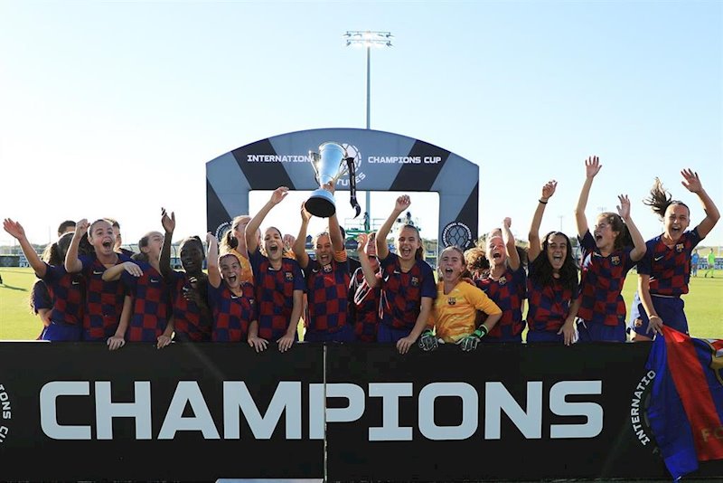 ep el fc barcelona gana el torneo femenino juvenil de la international champions cup en florida