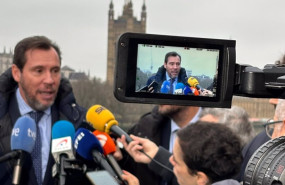 ep el ministro de transportes oscar puente atiende a los medios en londres
