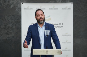ep el portavoz parlamentario de psn ramon alzorriz realiza declaraciones en el parlamento de navarra