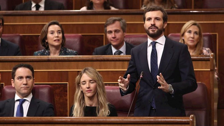 El presidente del PP, Pablo Casado | Eduardo Parra - Europa Press ep el presidente del pp pablo casado interviene en el turno de preguntas al presidente del gobierno