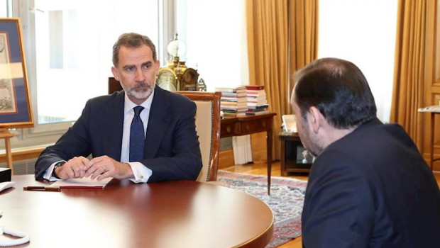 ep el rey felipe vi se reune con el ministro de fomento jose luis abalos