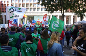 ep imagen de archivo de una protesta de funcionarios