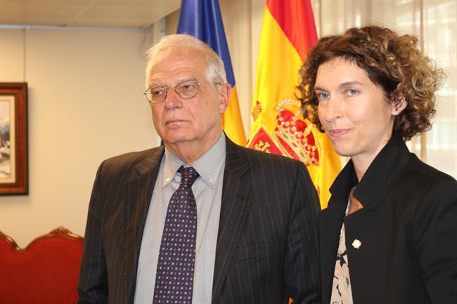 Josep Borrell, Maria Ubach, ministros de Exteriores de España y Andorra | EUROPA PRESS ep josep borrell maria ubach ministrosexterioresespanaandorra