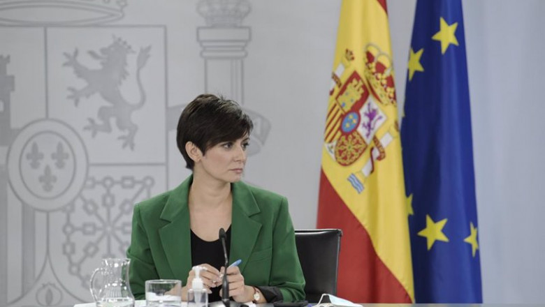 La ministra Portavoz, Isabel Rodríguez, comparece en rueda de prensa posterior al Consejo de Ministros extraordinario celebrado en Moncloa, a 7 de octubre de 2021, en Madrid (España). El Gobierno ha aprobado hoy en este consejo extraordinario el anteproye | Óscar Cañas - Europa Press ep la ministra portavoz isabel rodriguez comparece en rueda de prensa posterior al consejo de