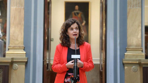 ep la portavoz de unidas podemos- en comu podem en el senado esperanza gomez corona en declaraciones
